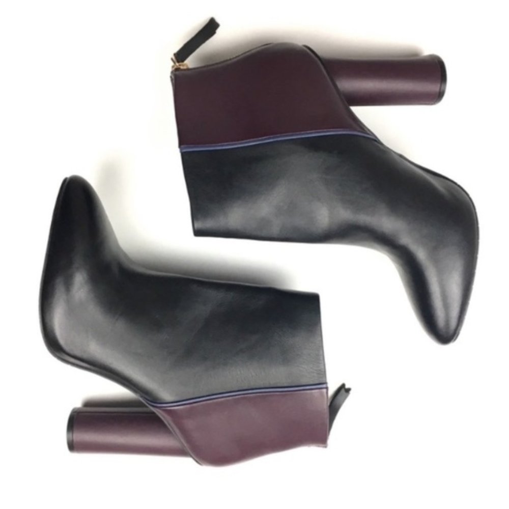 NEW Cabi purple & black color block booties - Picture 2 of 5